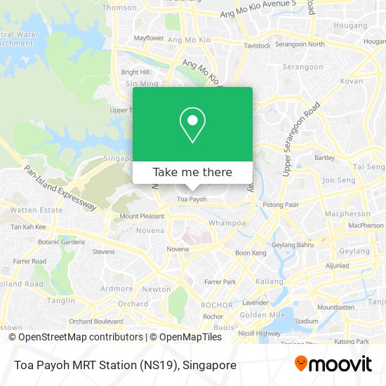 Toa Payoh MRT Station (NS19) map