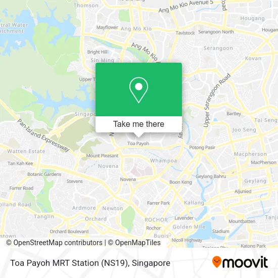 Toa Payoh MRT Station (NS19) map