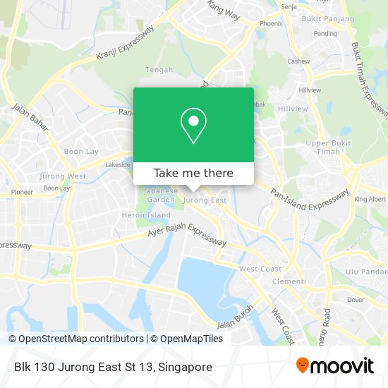 Blk 130 Jurong East St 13 map