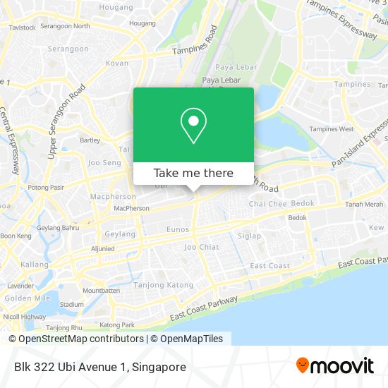 Blk 322 Ubi Avenue 1地图