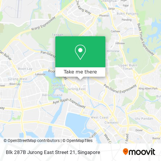Blk 287B Jurong East Street 21地图
