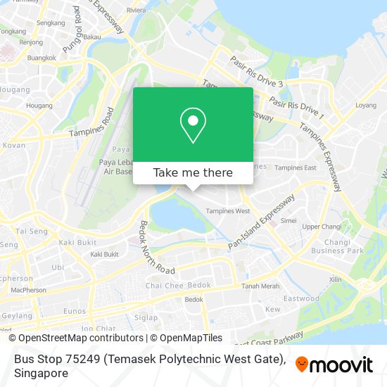 Bus Stop 75249 (Temasek Polytechnic West Gate)地图