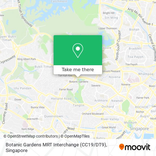Botanic Gardens MRT Interchange (CC19 / DT9) map