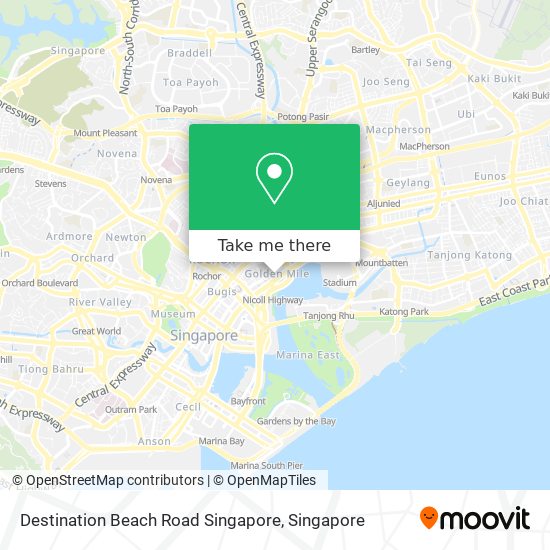 Destination Beach Road Singapore map