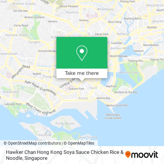 Hawker Chan Hong Kong Soya Sauce Chicken Rice & Noodle map