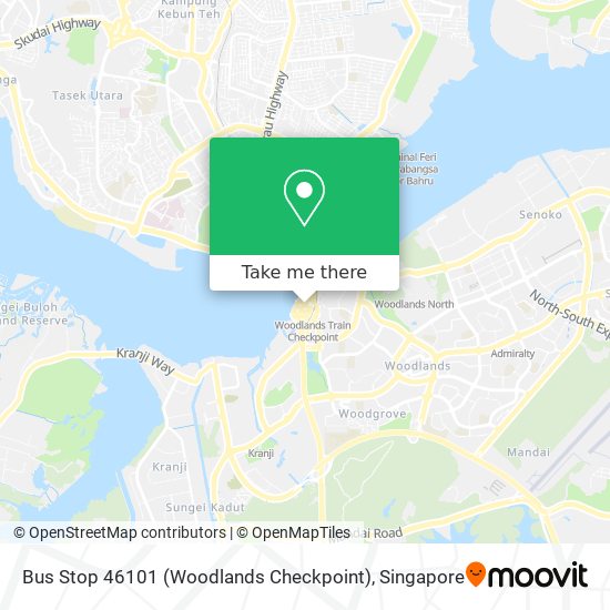 Bus Stop 46101 (Woodlands Checkpoint)地图