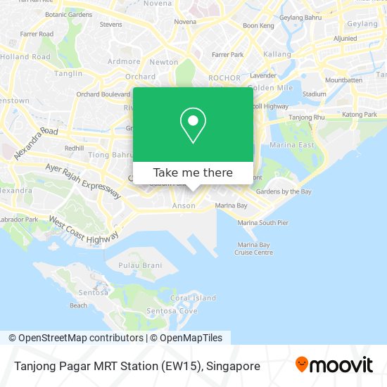 Tanjong Pagar MRT Station (EW15)地图