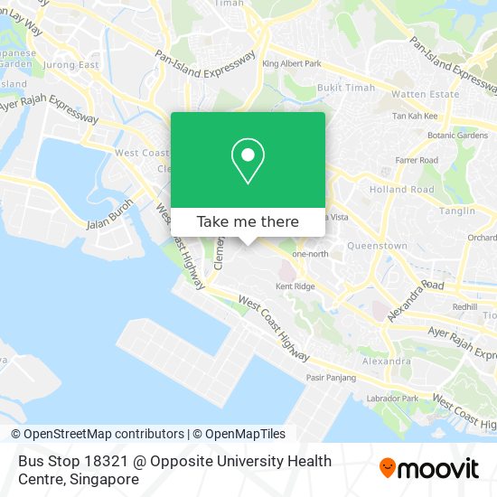 Bus Stop 18321 @ Opposite University Health Centre map