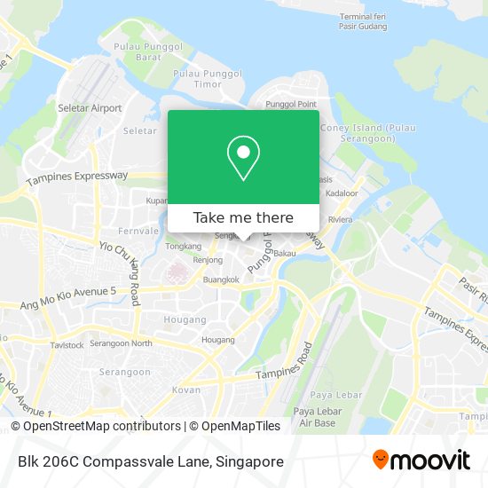 Blk 206C Compassvale Lane map