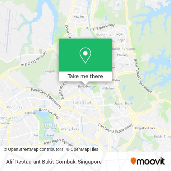 Alif Restaurant Bukit Gombak map