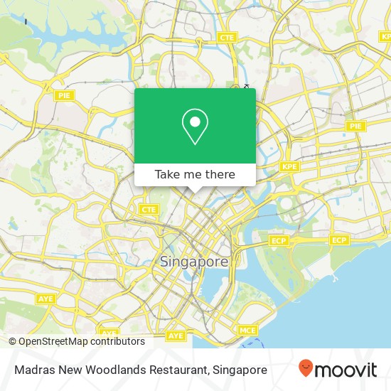 Madras New Woodlands Restaurant map