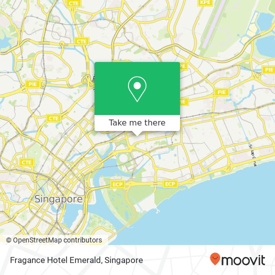 Fragance Hotel Emerald map