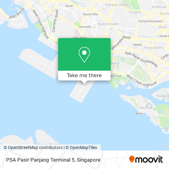 PSA Pasir Panjang Terminal 5 map