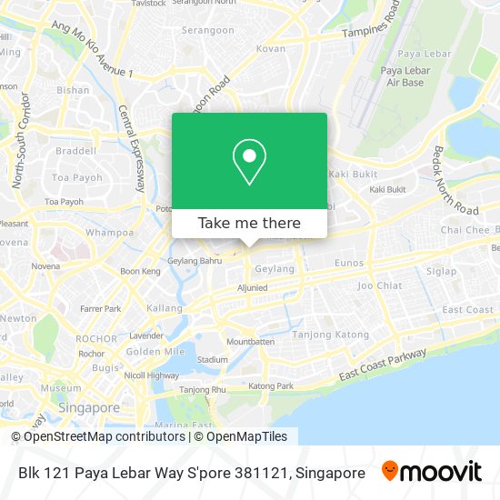 Blk 121 Paya Lebar Way S'pore 381121 map