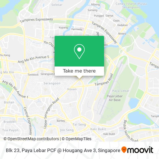Blk 23, Paya Lebar PCF @ Hougang Ave 3 map