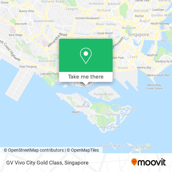 GV Vivo City Gold Class map