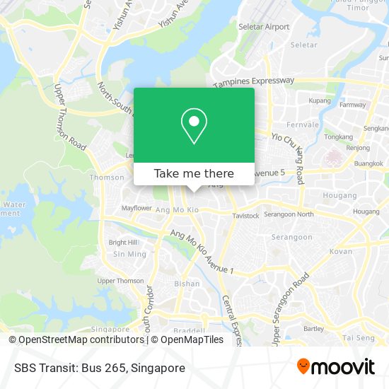 SBS Transit: Bus 265 map