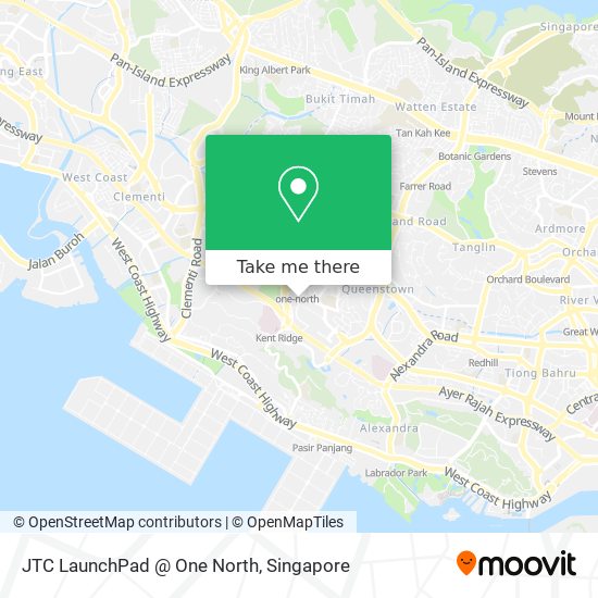 JTC LaunchPad @ One North map