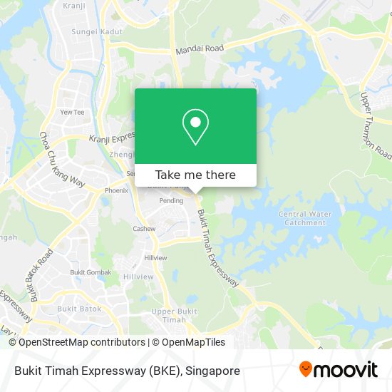 Bukit Timah Expressway (BKE) map