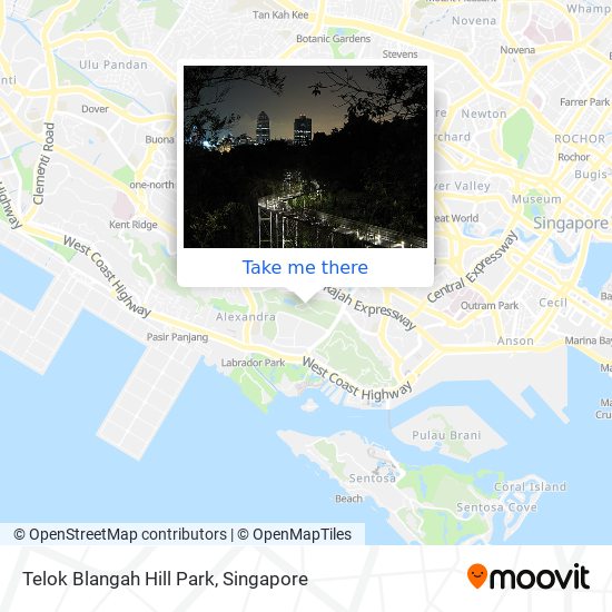 Telok Blangah Hill Park map