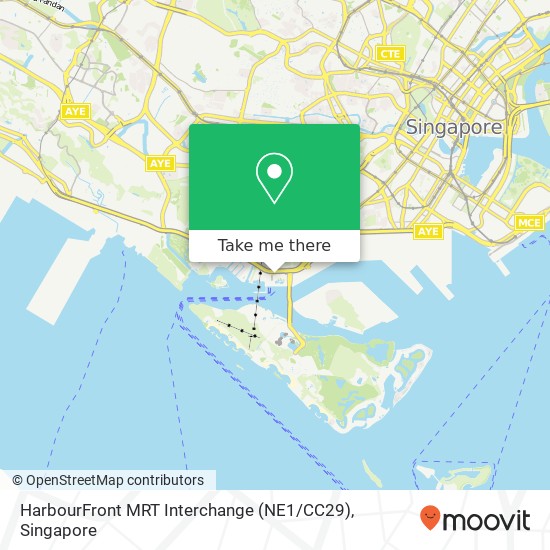 HarbourFront MRT Interchange (NE1 / CC29) map