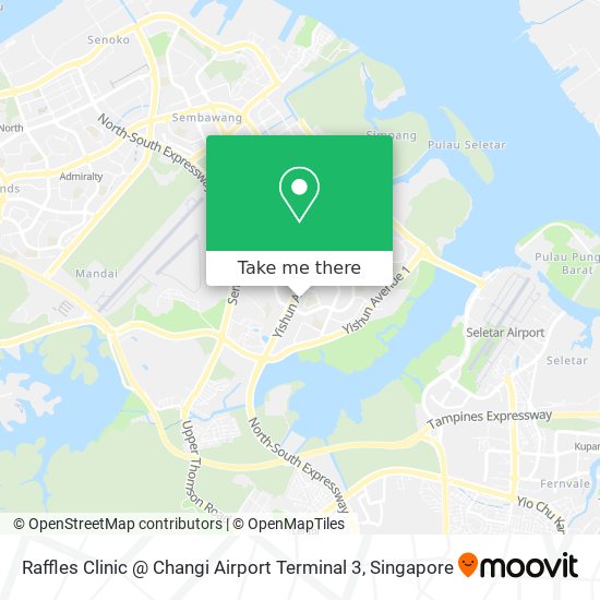 Raffles Clinic @ Changi Airport Terminal 3 map