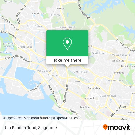 Ulu Pandan Road map