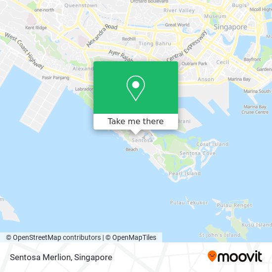 Sentosa Merlion地图