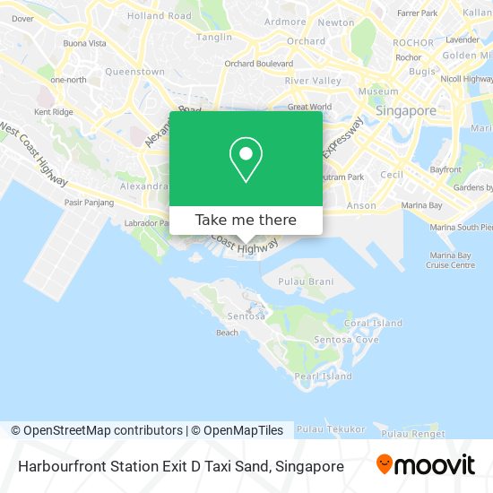 Harbourfront Station Exit D Taxi Sand map