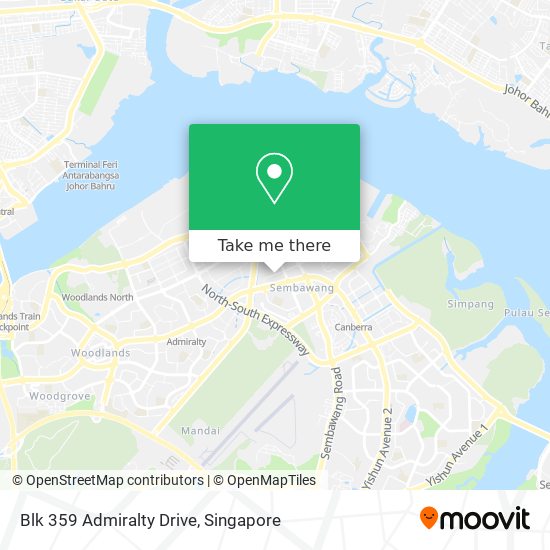 Blk 359 Admiralty Drive map