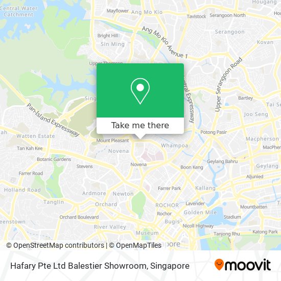 Hafary Pte Ltd Balestier Showroom map