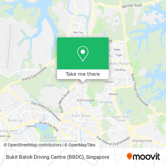 Bukit Batok Driving Centre (BBDC) map