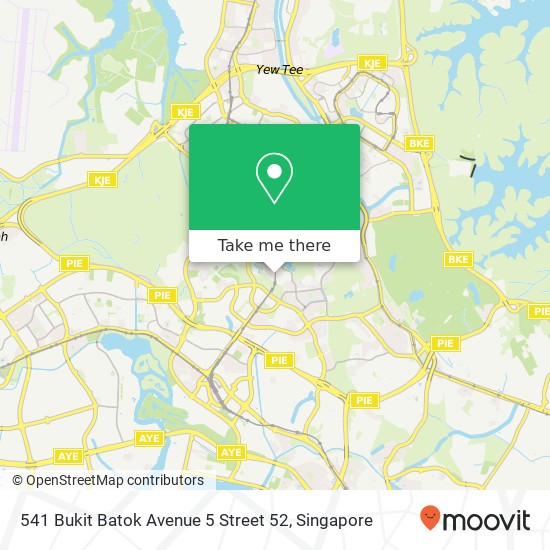 541 Bukit Batok Avenue 5 Street 52 map
