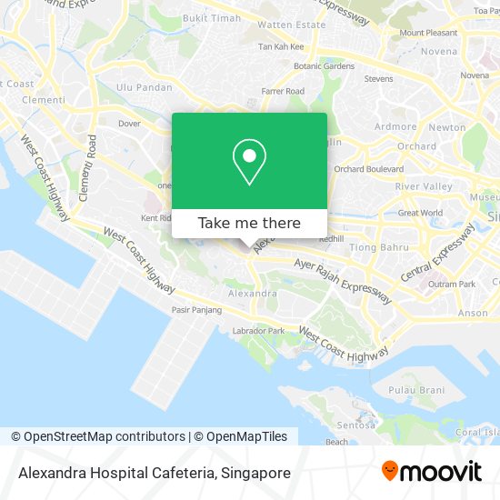Alexandra Hospital Cafeteria map