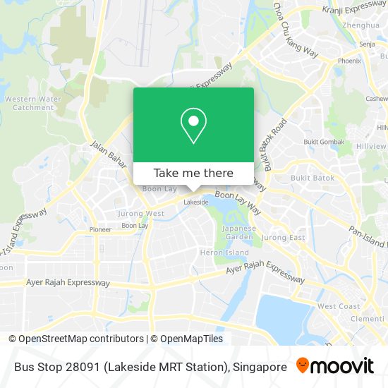 Bus Stop 28091 (Lakeside MRT Station) map