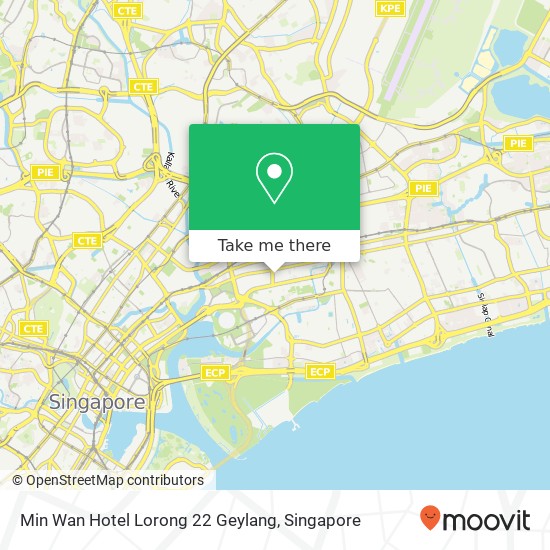 Min Wan Hotel Lorong 22 Geylang map
