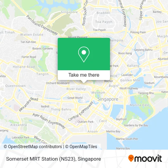 Somerset MRT Station (NS23) map