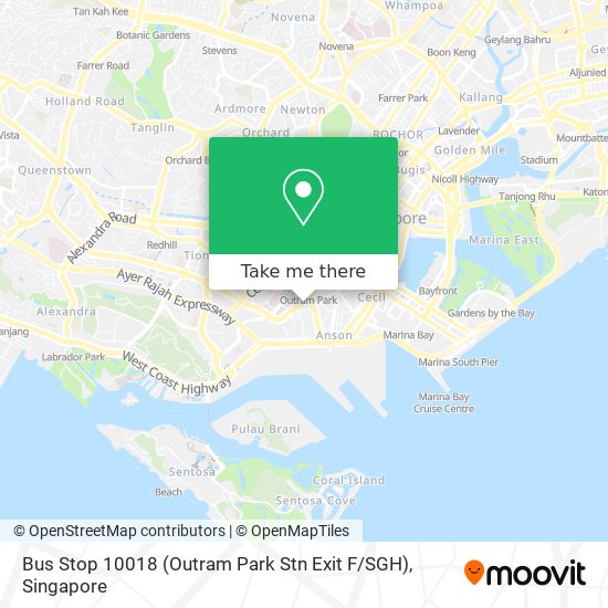 Bus Stop 10018 (Outram Park Stn Exit F / SGH)地图
