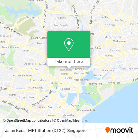 Jalan Besar MRT Station (DT22)地图
