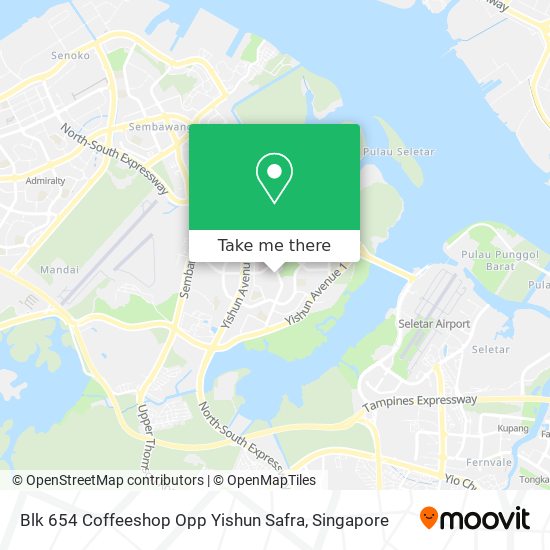 Blk 654 Coffeeshop Opp Yishun Safra map