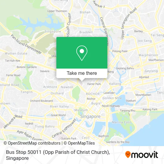 Bus Stop 50011 (Opp Parish of Christ Church) map
