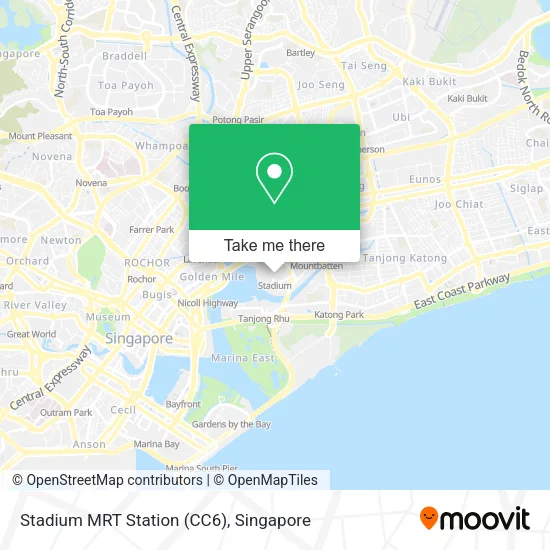 Stadium MRT Station (CC6) map