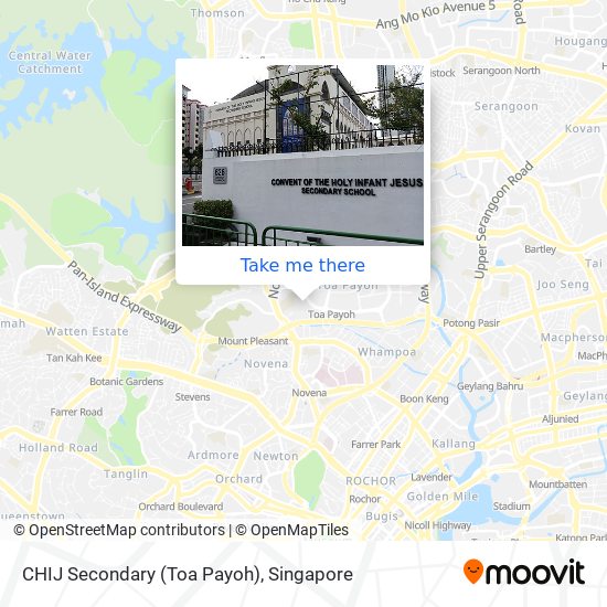 CHIJ Secondary (Toa Payoh) map