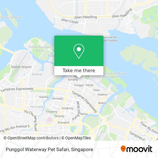 Punggol Waterway Pet Safari map