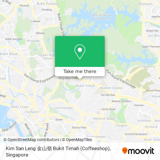 Kim San Leng 金山嶺 Bukit Timah (Coffeeshop) map