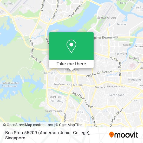 Bus Stop 55209 (Anderson Junior College)地图