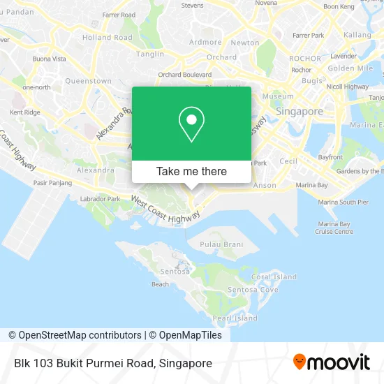 Blk 103 Bukit Purmei Road地图