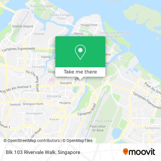 Blk 103 Rivervale Walk地图