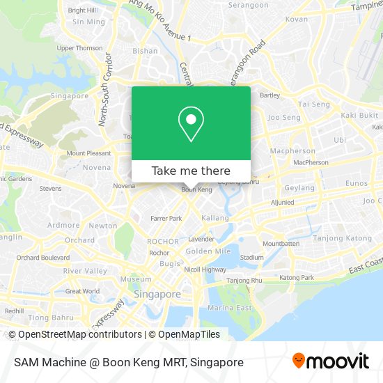 SAM Machine @ Boon Keng MRT map