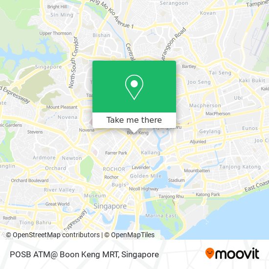 POSB ATM@ Boon Keng MRT map